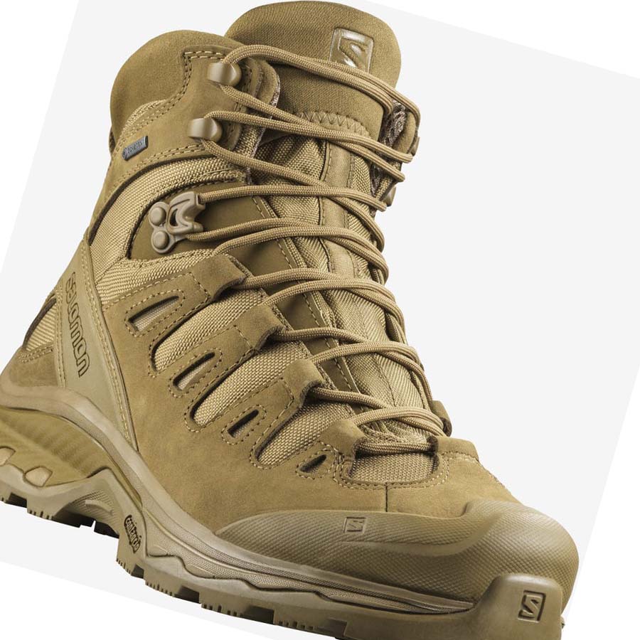 Salomon QUEST 4D GORE-TEX FORCES 2 Csizma Férfi Barna | HU 2276BEX